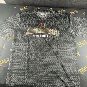 Men's Russell Black Miami Hurricanes Synthetic T-Shirt